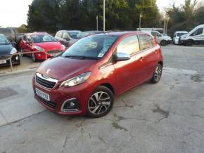 Peugeot 108 1.0 Collection 72 PS 1 Owner From New Hatchback Petrol Red at Gliddon Cars Brixham