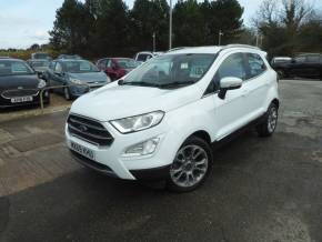 Ford Ecosport 1.0 EcoBoost Titanium Navigation 125 PS Automatic 1 Owner From New Hatchback Petrol Frozen White at Gliddon Cars Brixham