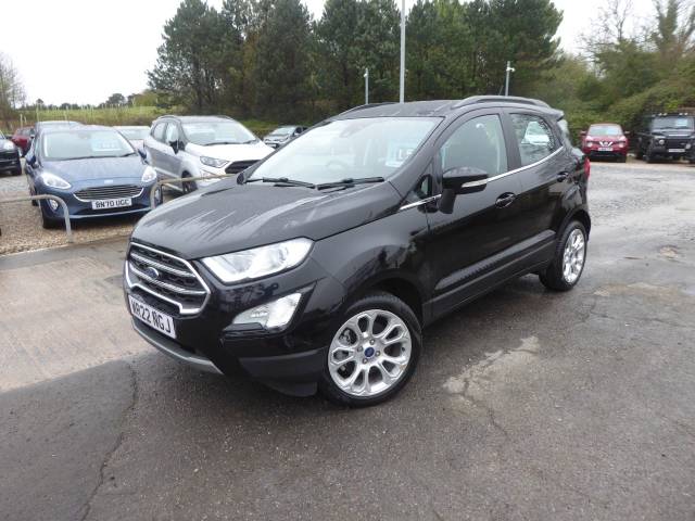 Ford Ecosport 1.0 EcoBoost Titanium Navigation 125 PS 1 Owner From New Very Low Miles!! Hatchback Petrol Black