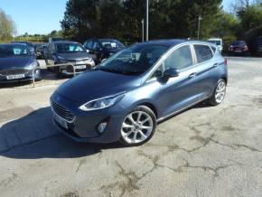 Ford Fiesta 1.0 EcoBoost Titanium X Navigation 125 PS Automatic 1 Owner From New Hatchback Petrol Chrome Blue at Gliddon Cars Brixham