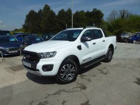 Ford Ranger Pick Up Double Cab Wildtrak 2.0 EcoBlue 213 PS Automatic Pick Up Diesel Frozen White at Gliddon Cars Brixham