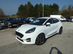 Ford Puma 1.0 EcoBoost Hybrid mHEV ST-Line Navigation 125 PS Automatic 1 Owner From New Hatchback Petrol Frozen White at Gliddon Cars Brixham