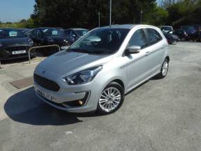 Ford Ka+ 1.2 Zetec 85 PS 2 Owners From New Very Low Miles !! Hatchback Petrol Moondust Silver at Gliddon Cars Brixham