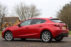 Mazda 3 2.0 Sport Navigation 165 PS 1 Owner From New Hatchback Petrol Red at Gliddon Cars Brixham