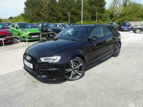 Audi RS3 2.5 RS 3 TFSI 400 PS Quattro Audi Sport Edition 1 Owner From New Very Low Miles!! Hatchback Petrol Black at Gliddon Cars Brixham