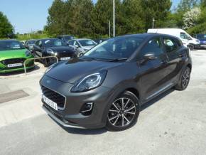 Ford Puma 1.0 EcoBoost Hybrid mHEV Titanium Navigation 125 PS Automatic 1 Owner From New Hatchback Petrol Magnetic Grey at Gliddon Cars Brixham