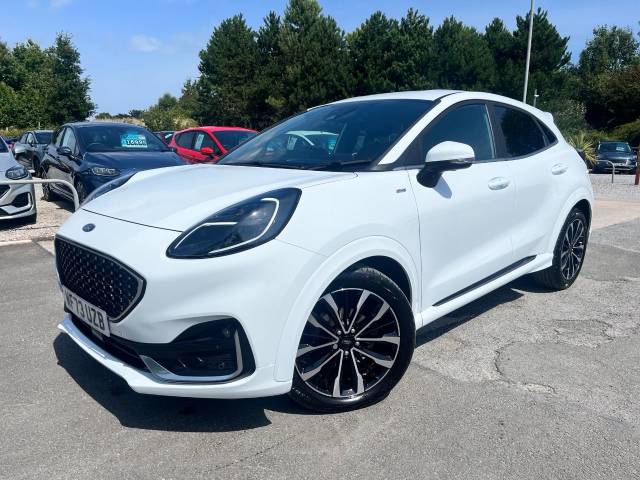 Ford Puma 1.0 EcoBoost Hybrid mHEV ST-Line Vignale Navigation 125 PS 1 Owner From New Hatchback Petrol Frozen White