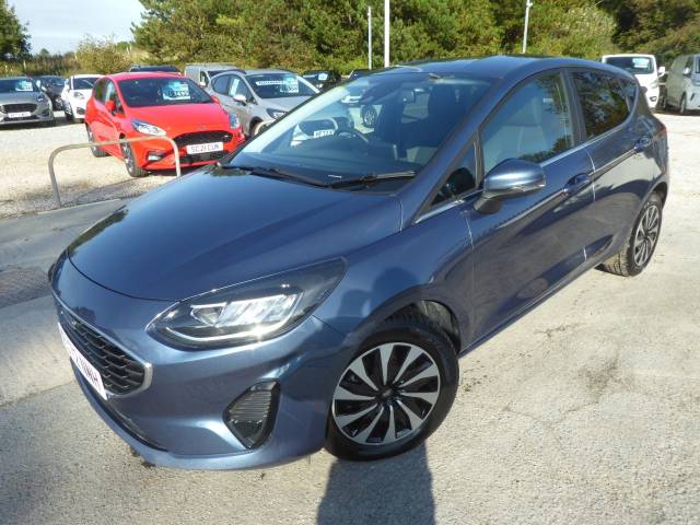 Ford Fiesta 1.0 EcoBoost Hybrid mHEV Titanium Navigation 125 PS Automatice 1 Owner From New Very Low Miles!! Hatchback Petrol Chrome Blue