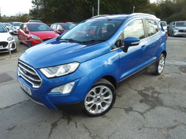 Ford Ecosport 1.0 EcoBoost Titanium Navigation 125 PS 1 Owner From New Very Low miles!! Hatchback Petrol Lightning Blue