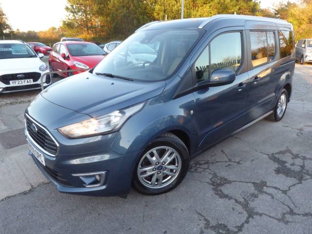 Ford Grand Tourneo Connect 1.5 EcoBlue Titanium 120 PS Automatic 2 Owners From New MPV Diesel Chrome Blue