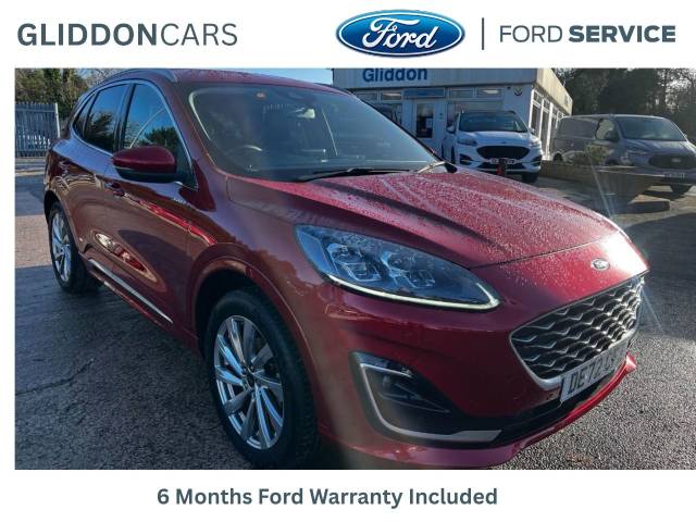 Ford Kuga 2.5 PHEV Vignale Navigation 225 PS 1 Owner From New Hatchback Petrol / Electric Hybrid Lucid Red