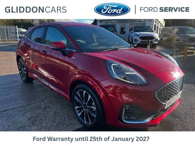 Ford Puma 1.0 EcoBoost Hybr mHEV ST-Line Vignale Navigation 155 PS Automatic 1 Owner From New Hatchback Petrol Fantastic Red
