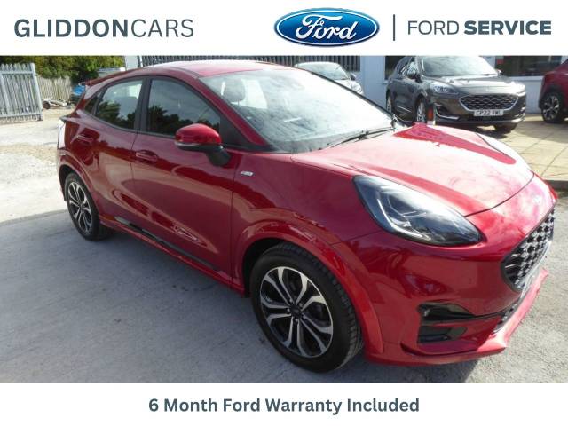 Ford Puma 1.0 EcoBoost Hybrid mHEV ST-Line 5dr Hatchback Petrol Red