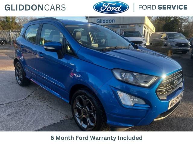 Ford Ecosport 1.0 EcoBoost ST-Line Navigation 125 PS 1 Owner From New Hatchback Petrol Lightning Blue