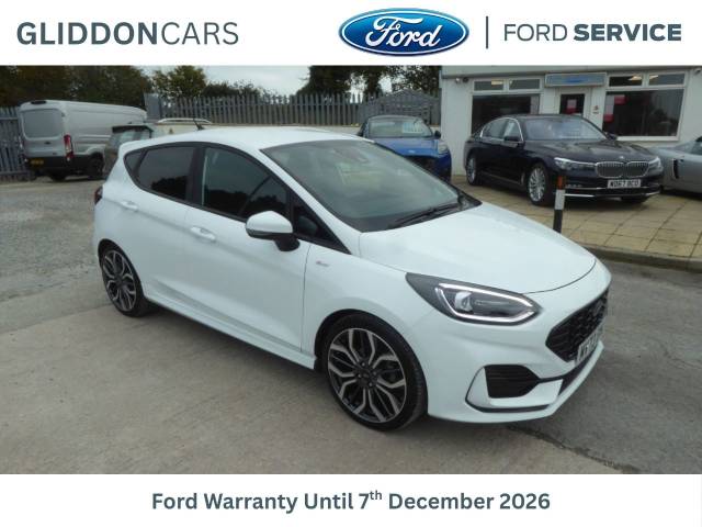 Ford Fiesta 1.0 ST-Line X Edition Navigation mHEV 125 PS 1 Owner From New Hatchback Petrol Frozen White