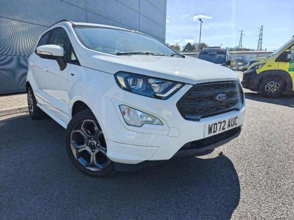 Ford Ecosport 1.0 EcoBoost ST-Line Navigation 125 PS 1 Owner From New Low Miles!! Hatchback Petrol Frozen White