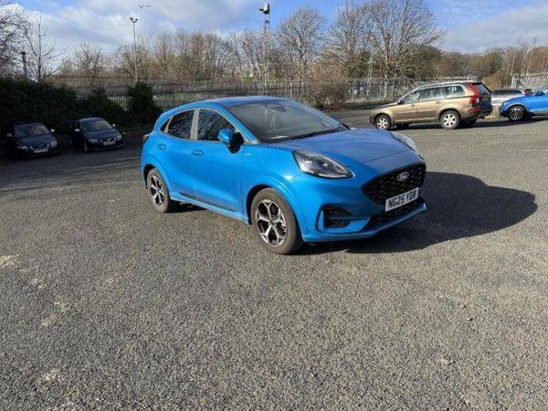 Ford Puma 1.0 EcoBoost Hybrid mHEV ST-Line Navigation 125 PS 1 Owner From New Low Miles!! Hatchback Petrol Desert Island Blue
