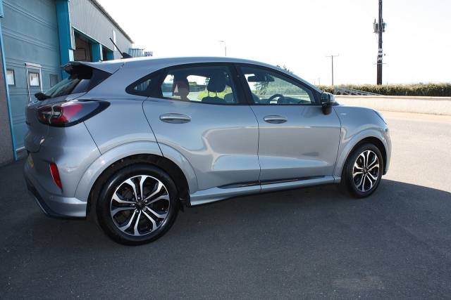 Ford Puma 1.0 EcoBoost Hybrid mHEV ST-Line Navigation 125 PS Automatic 1 Owner From New Hatchback Petrol Solas Silver