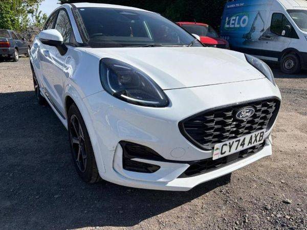 Ford Puma 1.0 EcoBoost Hybrid mHEV ST-Line Navigation 155 PS Automatic 1 Owner From New Low Miles!! Hatchback Petrol Frozen White