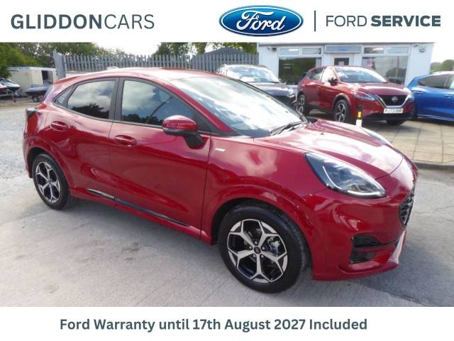 Ford Puma 1.0 EcoBoost Hybrid mHEV ST-Line Navigation 155 PS Automatic 1 Owner From New Hatchback Petrol Fantastic Red